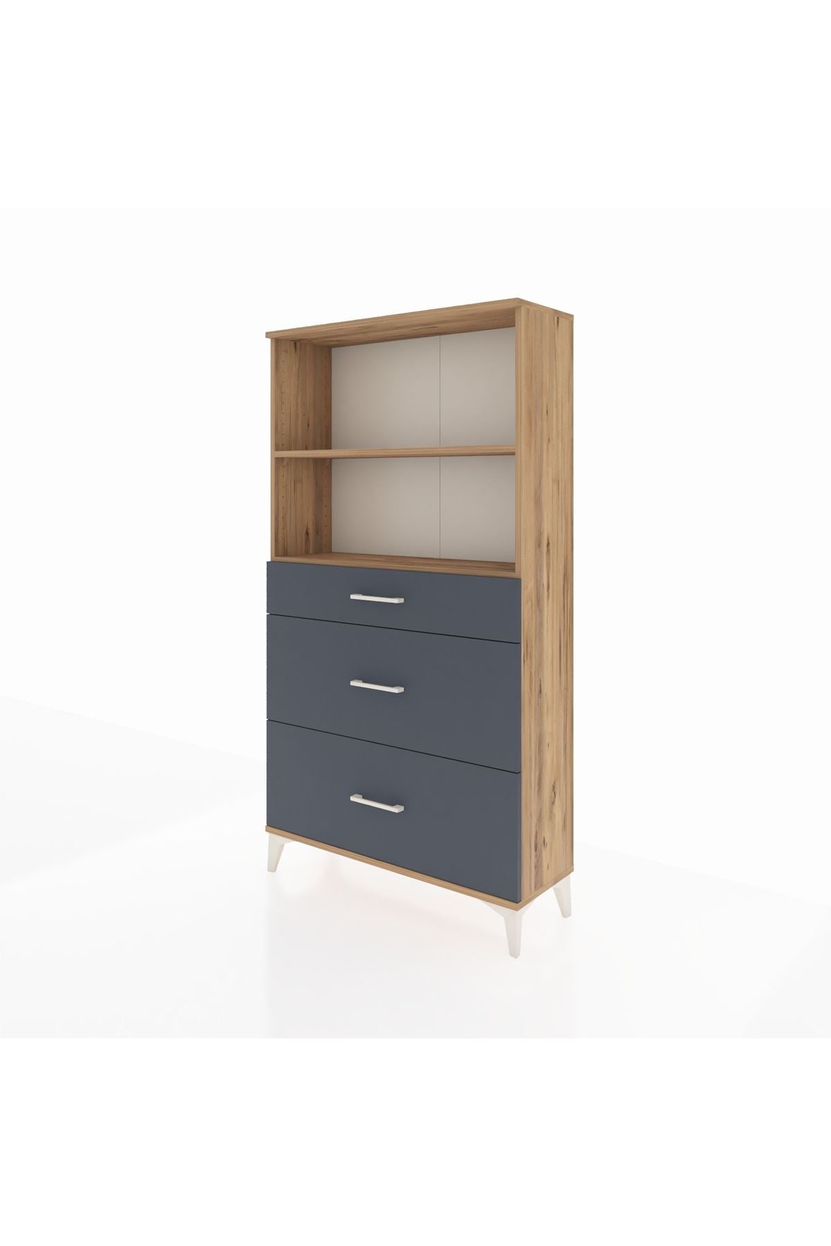 Arges Dolap 2 Raflı 3 Çekmeceli 88x30x163 - S21M024V8A