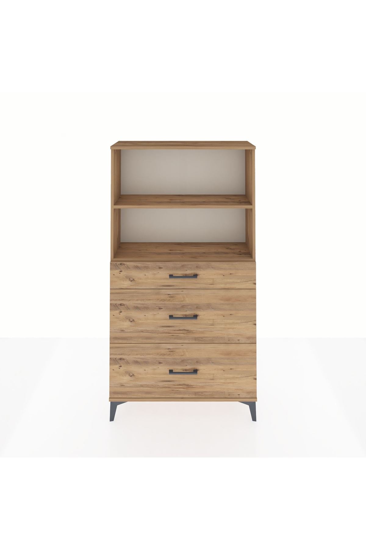 Arges Dolap 2 Raflı 3 Çekmeceli 88x30x163 - S21M024V9A