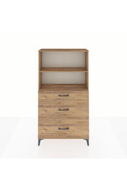 Arges Dolap 2 Raflı 3 Çekmeceli 88x30x163 - S21M024V9A