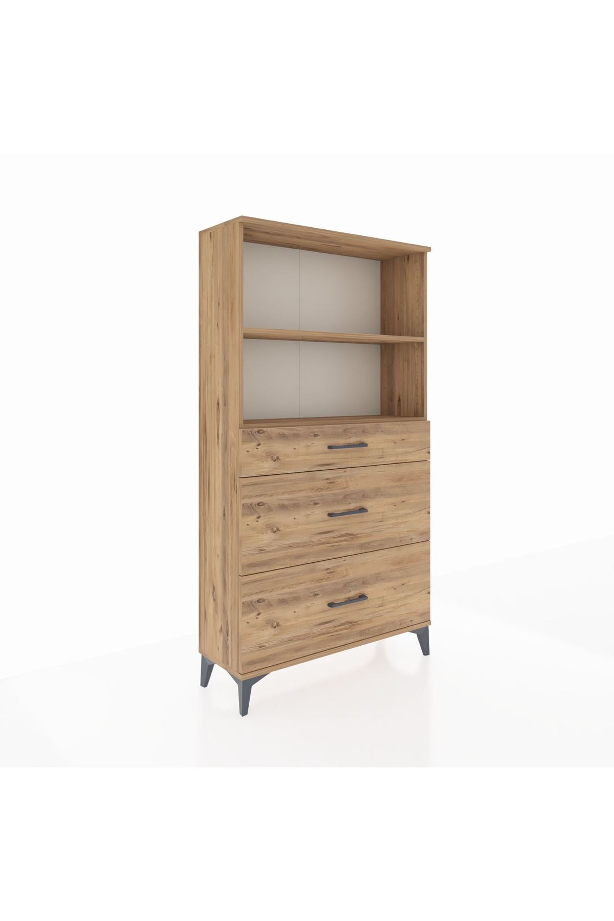 Arges Dolap 2 Raflı 3 Çekmeceli 88x30x163 - S21M024V9A