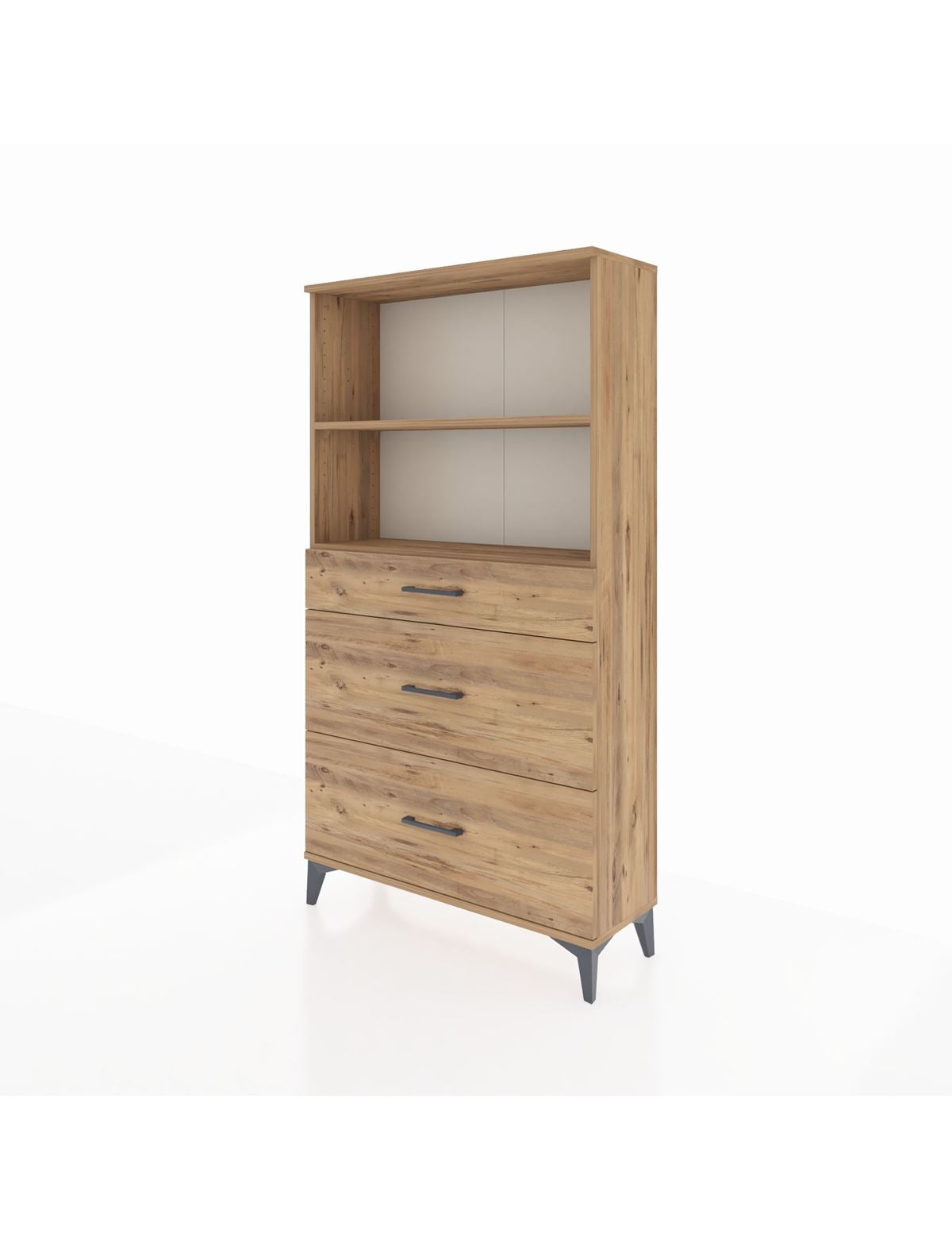 Arges Dolap 2 Raflı 3 Çekmeceli 88x30x163 - S21M024V9A