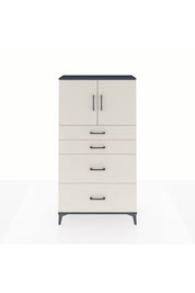 Arges Dolap 2 Raflı 4 Çekmeceli 2 Kapaklı 88x30x163 - S21M025V4A