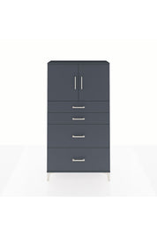 Arges Dolap 2 Raflı 4 Çekmeceli 2 Kapaklı 88x30x163 - S21M025V5A