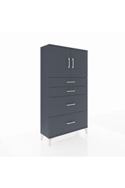 Arges Dolap 2 Raflı 4 Çekmeceli 2 Kapaklı 88x30x163 - S21M025V5A