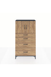 Arges Dolap 2 Raflı 4 Çekmeceli 2 Kapaklı 88x30x163 - S21M025V6A