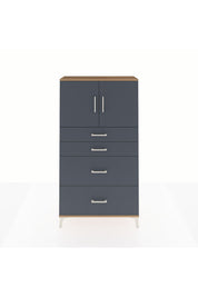 Arges Dolap 2 Raflı 4 Çekmeceli 2 Kapaklı 88x30x163 - S21M025V8A