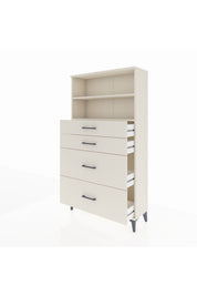 Arges Dolap 2 Raflı 4 Çekmeceli 88x30x163 - S21M026V1A