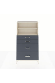 Arges Dolap 2 Raflı 4 Çekmeceli 88x30x163 - S21M026V2A