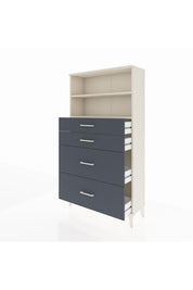 Arges Dolap 2 Raflı 4 Çekmeceli 88x30x163 - S21M026V2A