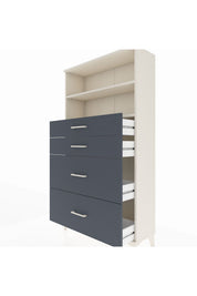 Arges Dolap 2 Raflı 4 Çekmeceli 88x30x163 - S21M026V2A