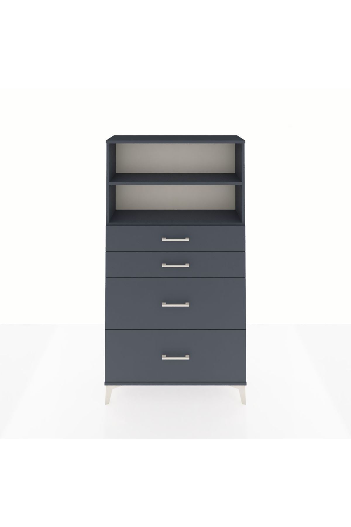 Arges Dolap 2 Raflı 4 Çekmeceli 88x30x163 - S21M026V5A