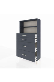 Arges Dolap 2 Raflı 4 Çekmeceli 88x30x163 - S21M026V5A