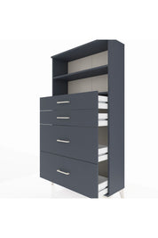 Arges Dolap 2 Raflı 4 Çekmeceli 88x30x163 - S21M026V5A