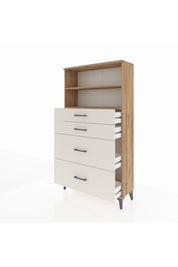 Arges Dolap 2 Raflı 4 Çekmeceli 88x30x163 - S21M026V7A