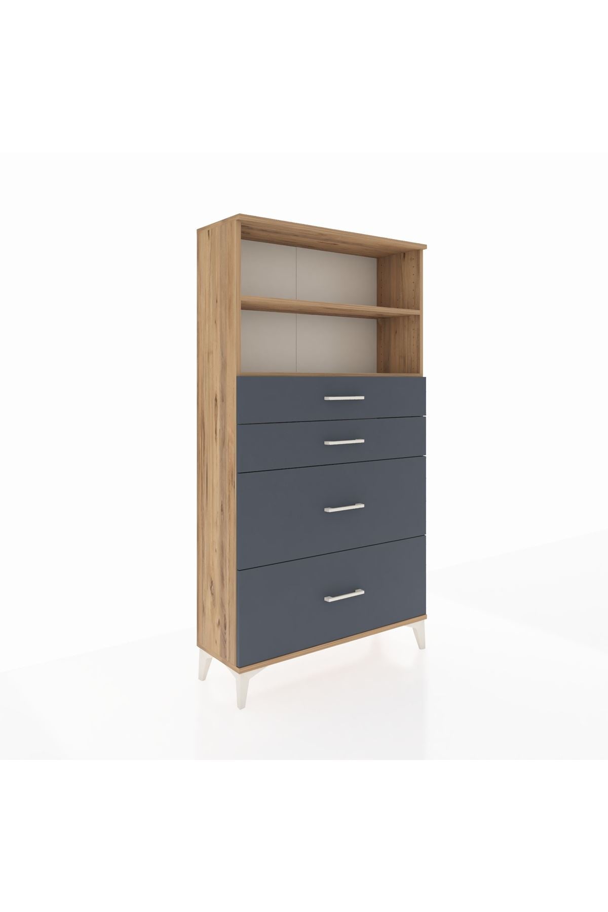 Arges Dolap 2 Raflı 4 Çekmeceli 88x30x163 - S21M026V8A