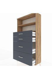 Arges Dolap 2 Raflı 4 Çekmeceli 88x30x163 - S21M026V8A
