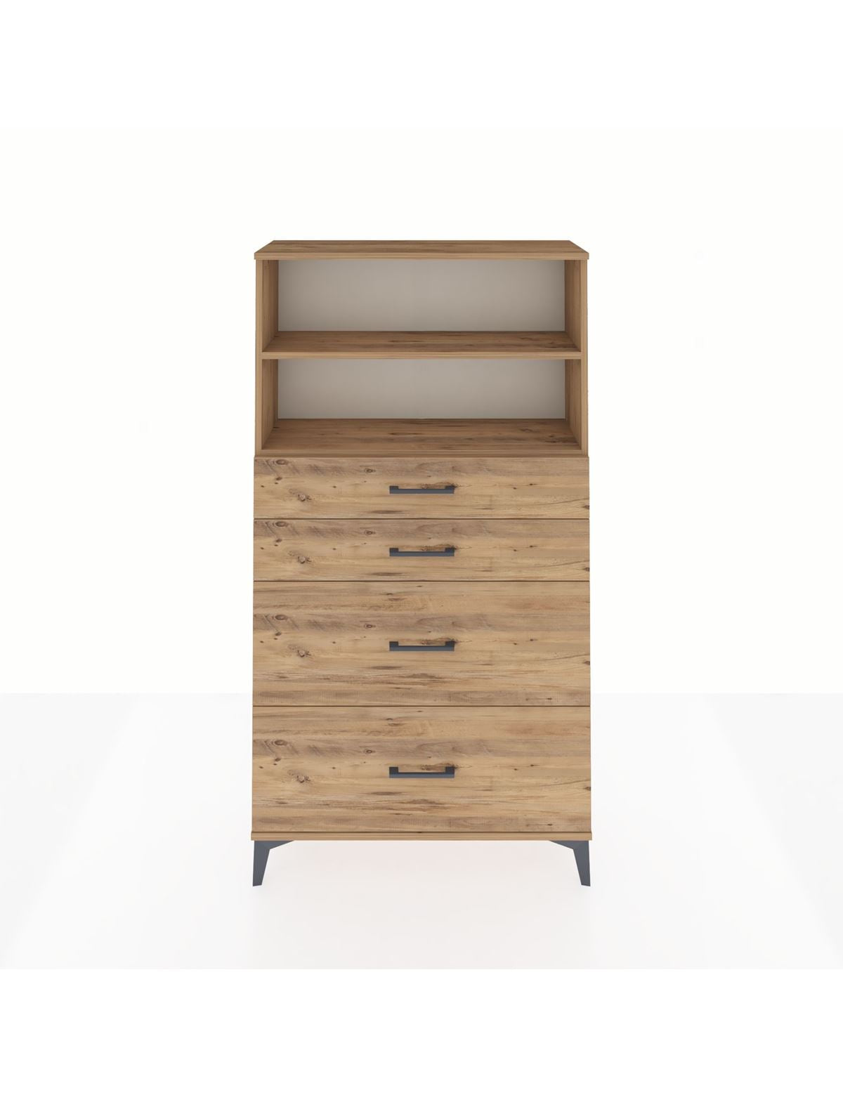 Arges Dolap 2 Raflı 4 Çekmeceli 88x30x163 - S21M026V9A