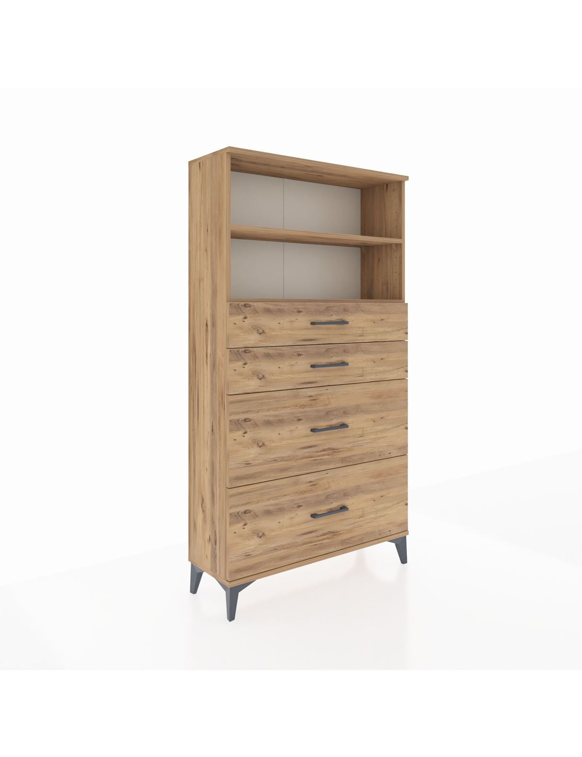 Arges Dolap 2 Raflı 4 Çekmeceli 88x30x163 - S21M026V9A