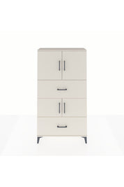 Arges Dolap 3 Raflı 2 Çekmeceli 4 Kapaklı 88x30x163 - S21M027V1A