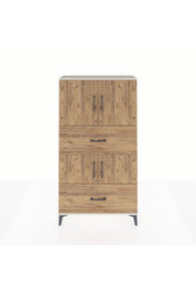 Arges Dolap 3 Raflı 2 Çekmeceli 4 Kapaklı 88x30x163 - S21M027V3A