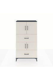 Arges Dolap 3 Raflı 2 Çekmeceli 4 Kapaklı 88x30x163 - S21M027V4A