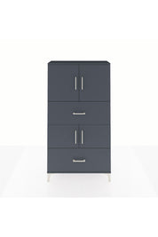 Arges Dolap 3 Raflı 2 Çekmeceli 4 Kapaklı 88x30x163 - S21M027V5A