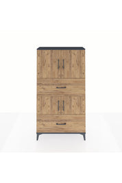Arges Dolap 3 Raflı 2 Çekmeceli 4 Kapaklı 88x30x163 - S21M027V6A