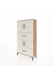 Arges Dolap 3 Raflı 2 Çekmeceli 4 Kapaklı 88x30x163 - S21M027V7A