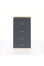 Arges Dolap 3 Raflı 2 Çekmeceli 4 Kapaklı 88x30x163 - S21M027V8A