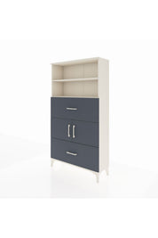 Arges Dolap 3 Raflı 2 Çekmeceli 2 Kapaklı 88x30x163 - S21M028V2A