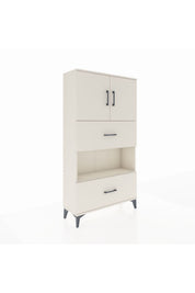 Arges Dolap 3 Raflı 2 Çekmeceli 2 Kapaklı 88x30x163 - S21M029V1A