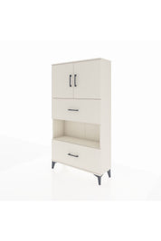 Arges Dolap 3 Raflı 2 Çekmeceli 2 Kapaklı 88x30x163 - S21M029V1A