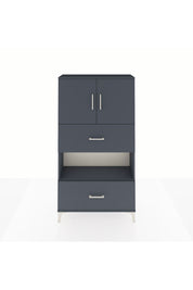 Arges Dolap 3 Raflı 2 Çekmeceli 2 Kapaklı 88x30x163 - S21M029V5A