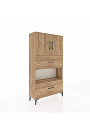 Arges Dolap 3 Raflı 2 Çekmeceli 2 Kapaklı 88x30x163 - S21M029V9A