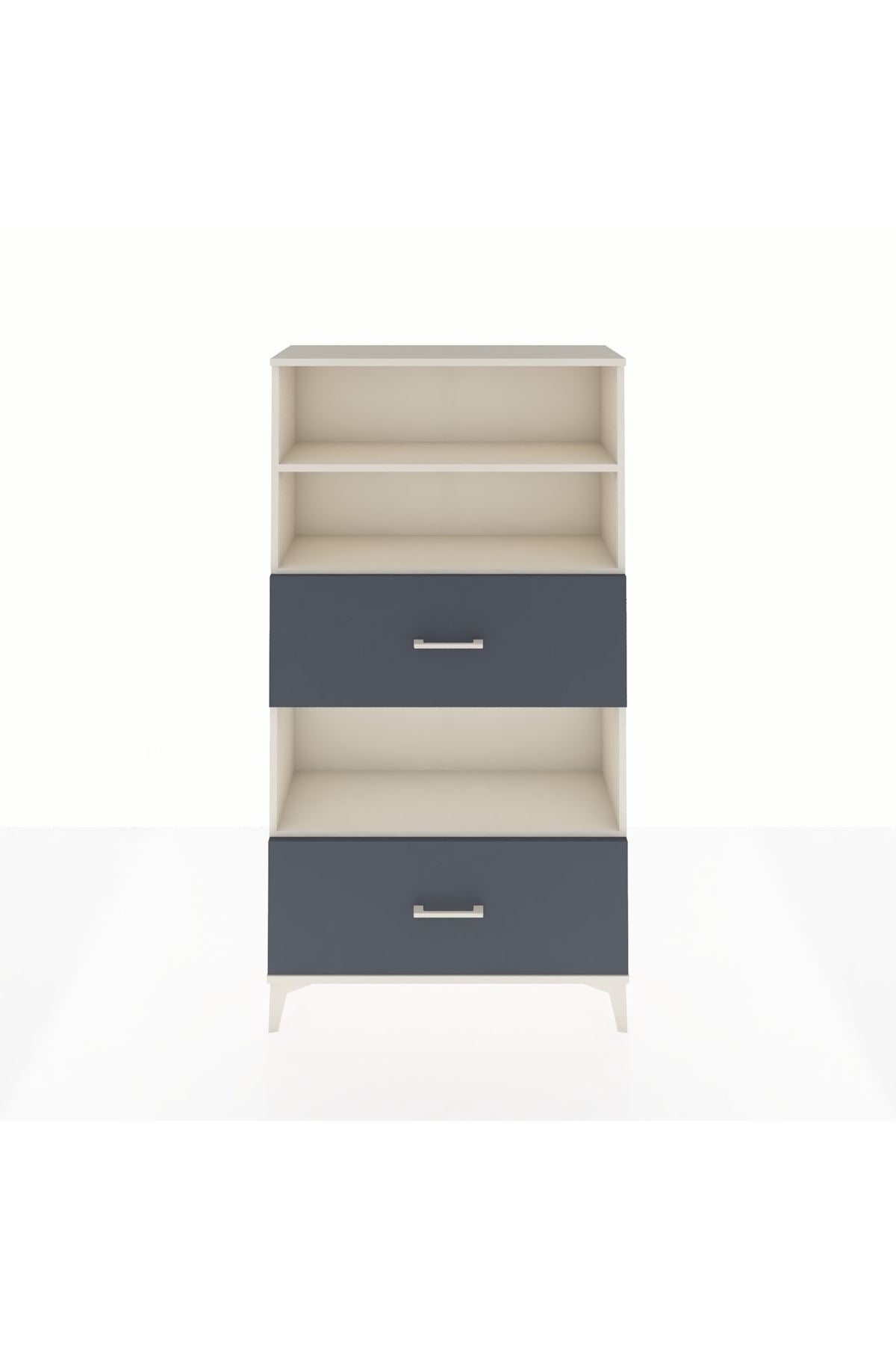 Arges Dolap 3 Raflı 2 Çekmeceli 88x30x163 - S21M030V2A