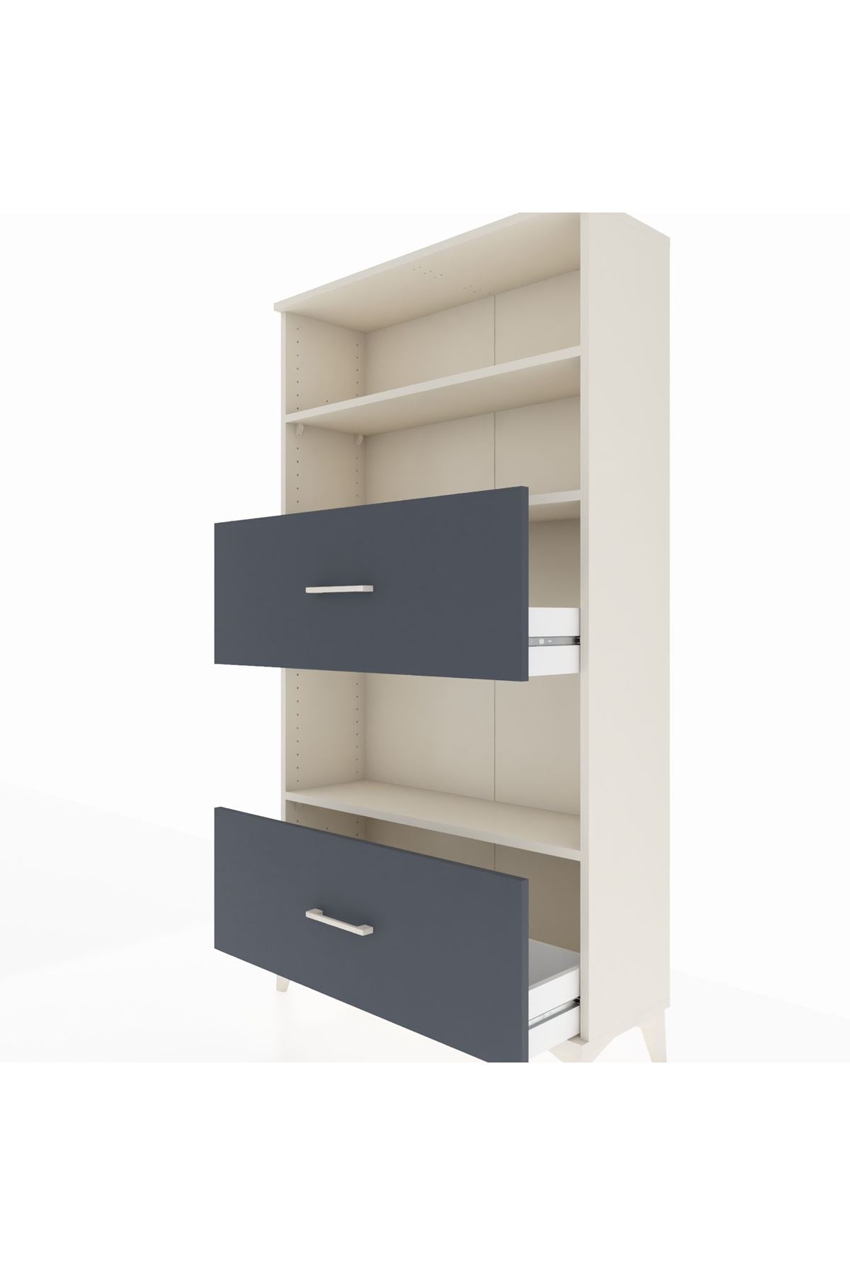 Arges Dolap 3 Raflı 2 Çekmeceli 88x30x163 - S21M030V2A