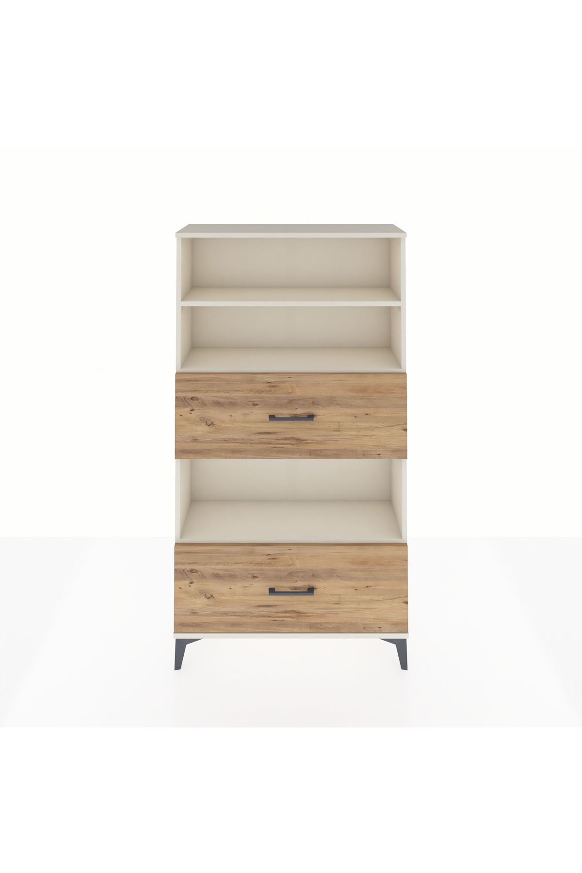Arges Dolap 3 Raflı 2 Çekmeceli 88x30x163 - S21M030V3A