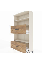 Arges Dolap 3 Raflı 2 Çekmeceli 88x30x163 - S21M030V3A