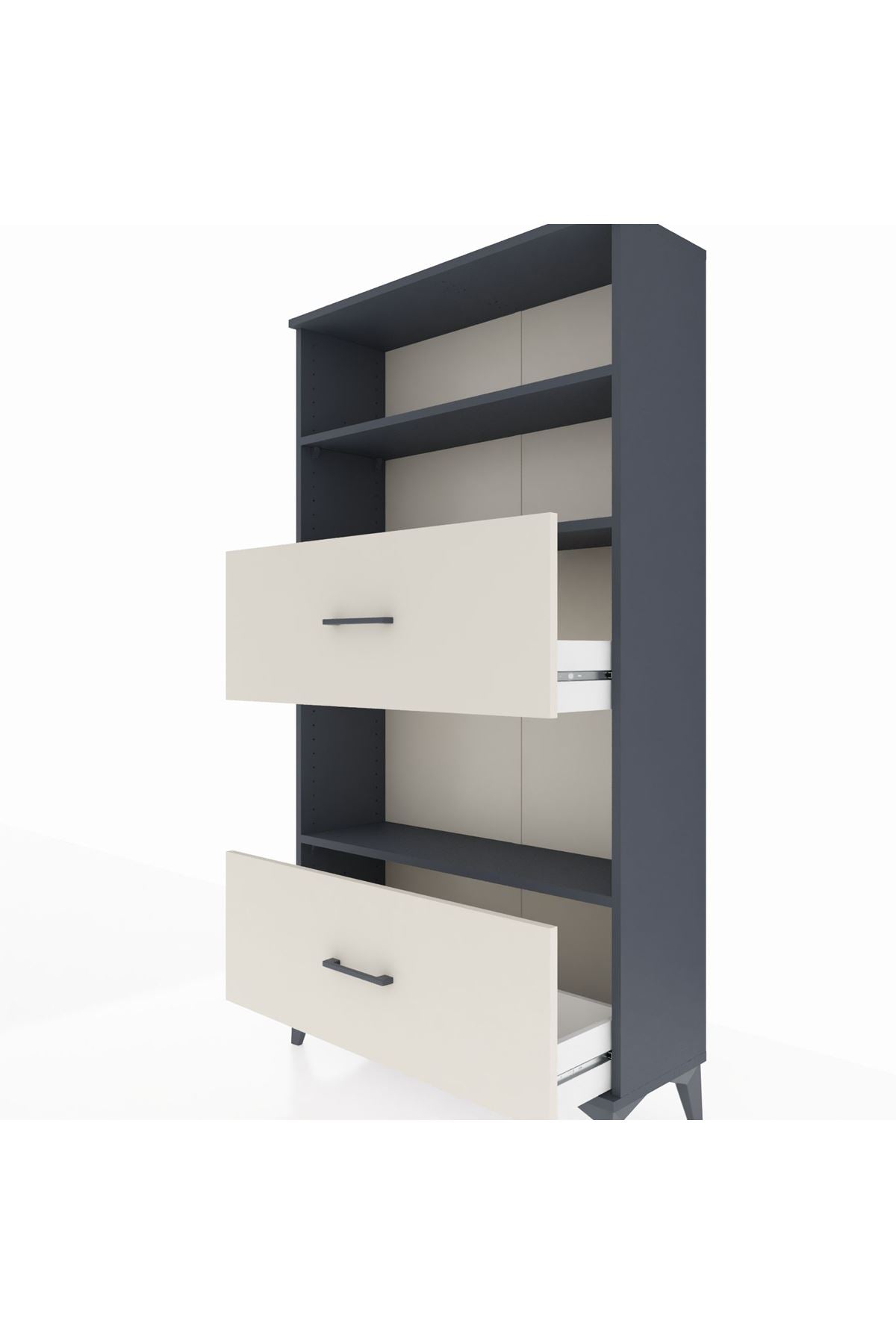 Arges Dolap 3 Raflı 2 Çekmeceli 88x30x163 - S21M030V4A