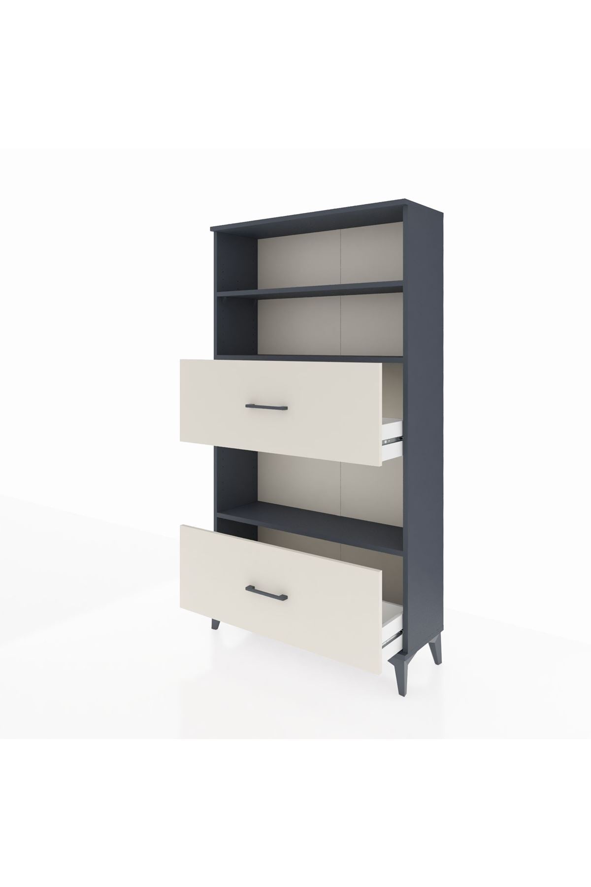 Arges Dolap 3 Raflı 2 Çekmeceli 88x30x163 - S21M030V4A