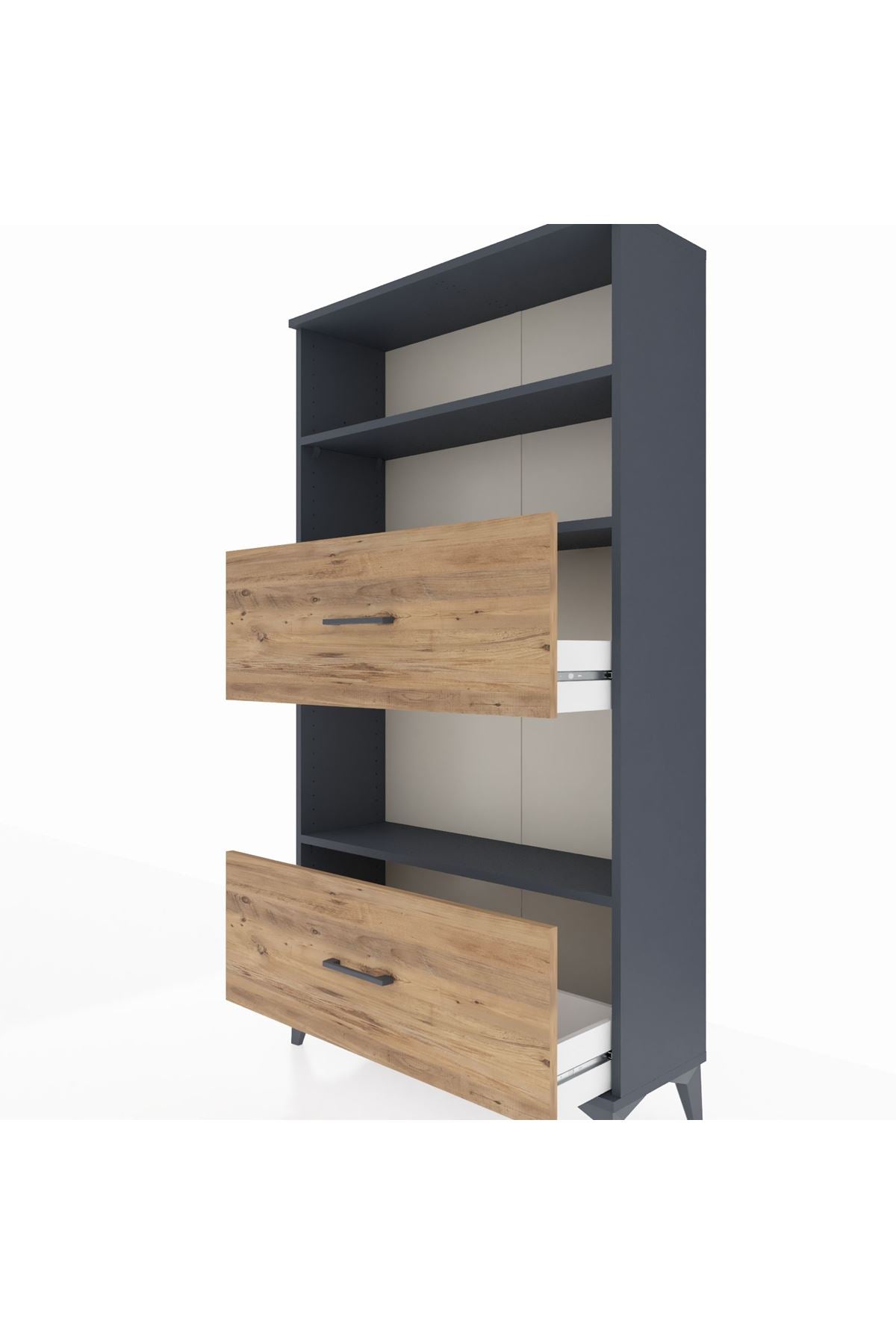 Arges Dolap 3 Raflı 2 Çekmeceli 88x30x163 - S21M030V6A