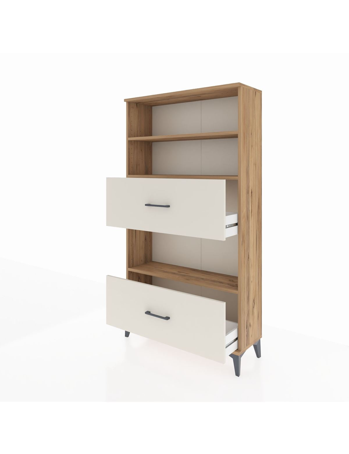 Arges Dolap 3 Raflı 2 Çekmeceli 88x30x163 - S21M030V7A