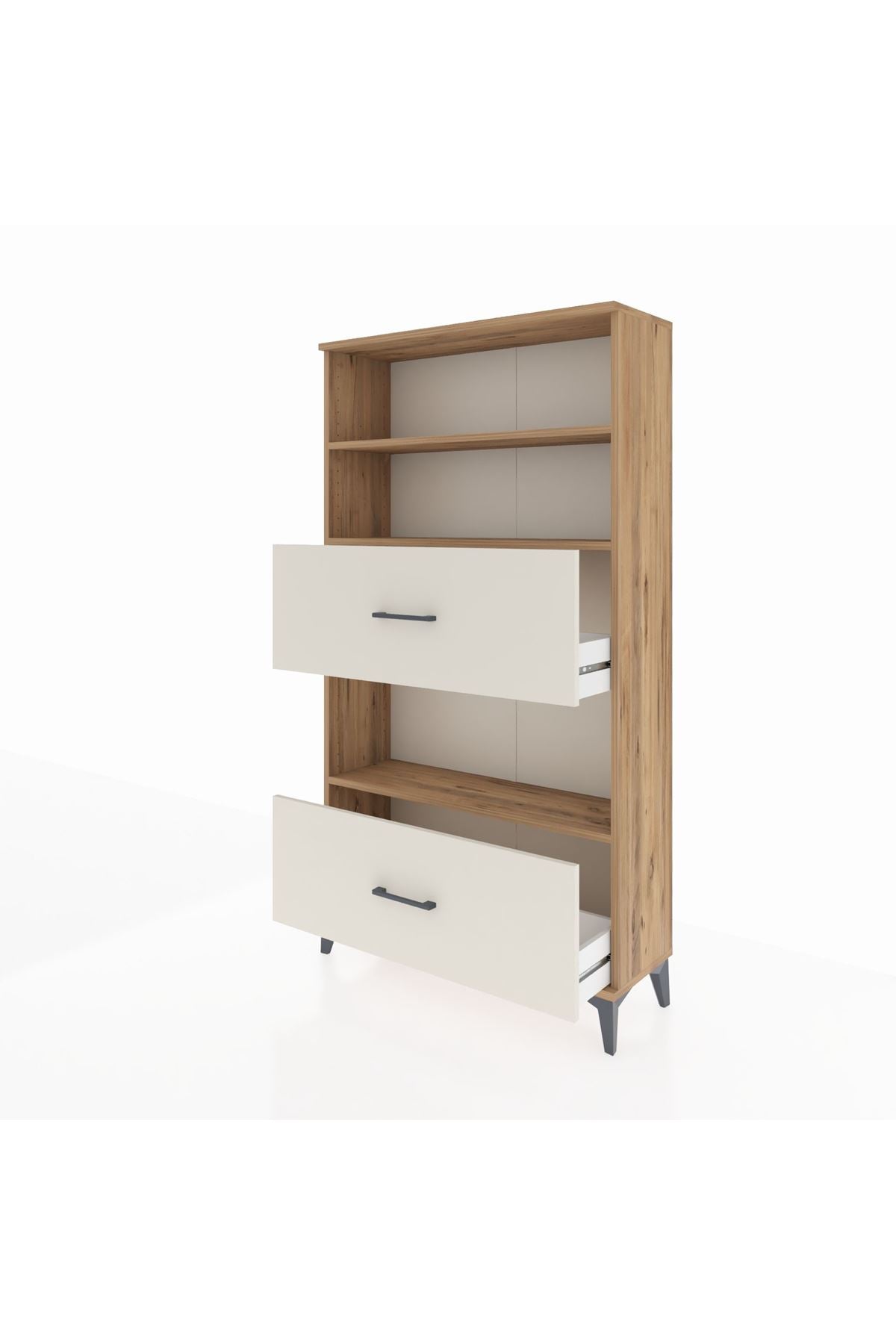 Arges Dolap 3 Raflı 2 Çekmeceli 88x30x163 - S21M030V7A