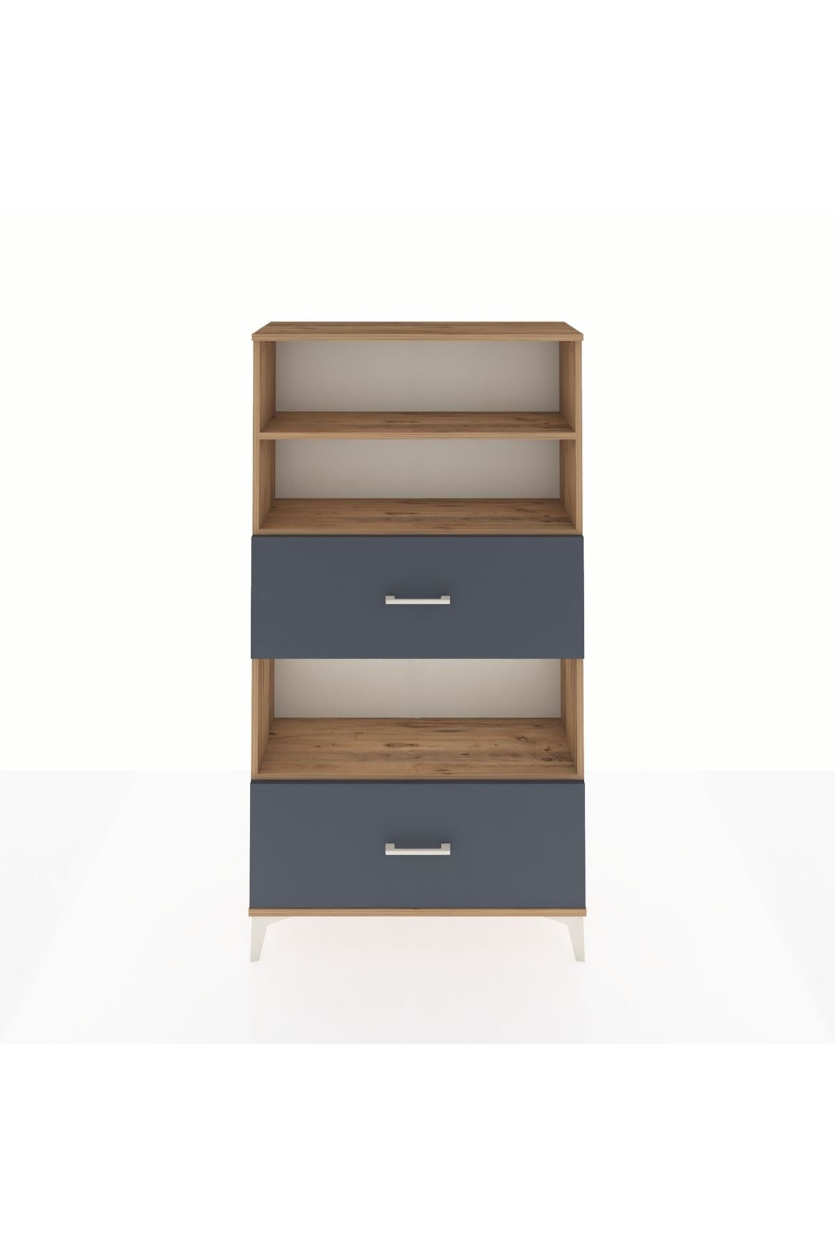 Arges Dolap 3 Raflı 2 Çekmeceli 88x30x163 - S21M030V8A