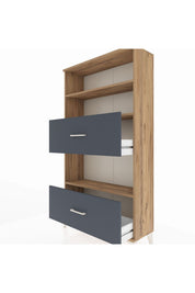 Arges Dolap 3 Raflı 2 Çekmeceli 88x30x163 - S21M030V8A