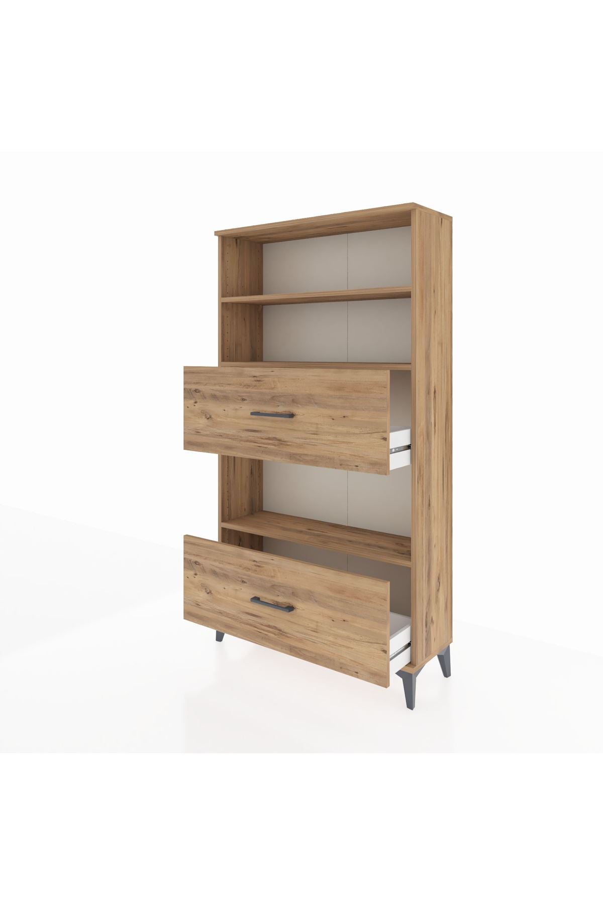 Arges Dolap 3 Raflı 2 Çekmeceli 88x30x163 - S21M030V9A