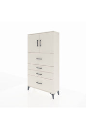 Arges Dolap 2 Raflı 4 Çekmeceli 2 Kapaklı 88x30x163 - S21M031V1A
