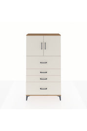 Arges Dolap 2 Raflı 4 Çekmeceli 2 Kapaklı 88x30x163 - S21M031V7A