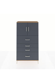 Arges Dolap 2 Raflı 4 Çekmeceli 2 Kapaklı 88x30x163 - S21M031V8A
