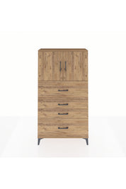 Arges Dolap 2 Raflı 4 Çekmeceli 2 Kapaklı 88x30x163 - S21M031V9A